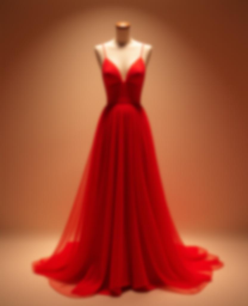 Vestido rojo de noche